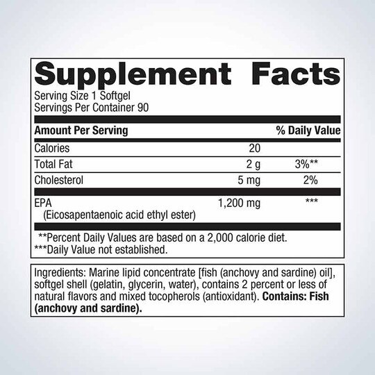 OmegaGenics Fish Oil EPA 1200 mg, MGS